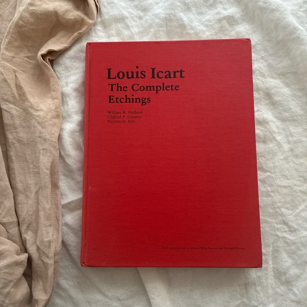 Red Louis Icart Etchings Book - Picture 1 of 7